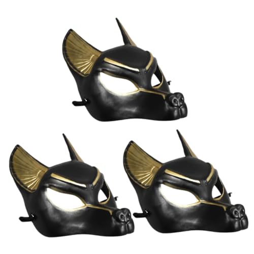 Milisten 3 Stück Ägyptische Anubis Maske Leichte Detailreiche für Halloween Kostüm Maskenbälle Unisex Erwachsene Komfortabel und Langlebig für Cosplay und Party Milisten 3 Stück Ägyptische Anubis Maske Leichte Detailreiche für Halloween Kostüm Maskenbälle Unisex Erwachsene Komfortabel und Langlebig für Cosplay und Party von Milisten