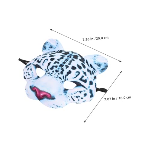 Milisten 3 Stück Halloween Halbgesichts-masken aus Leichtem EVA Schneeleopard Design Tierische Karnevalsmasken für Kostümpartys Eleganter Look für Dschungel Mottopartys Milisten 3 Stück Halloween Halbgesichts-masken aus Leichtem EVA Schneeleopard Design Tierische Karnevalsmasken für Kostümpartys Eleganter Look für Dschungel Mottopartys von Milisten