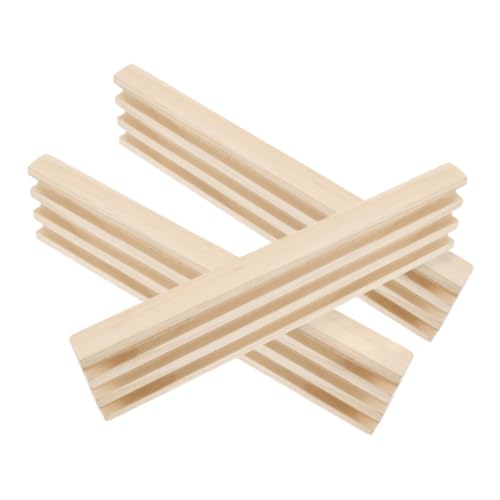 Milisten 3 Stück Holz Domino Ablagen mit Rutschfesten Pads Mexikanischer Zug Zubehör Robustes Holz Display für Dominosteine und Spielkarten Modernes Design für Komfortables Milisten 3 Stück Holz Domino Ablagen mit Rutschfesten Pads Mexikanischer Zug Zubehör Robustes Holz Display für Dominosteine und Spielkarten Modernes Design für Komfortables von Milisten