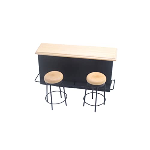 Milisten 3 Stück Miniatur Bar Theke Holz Ornament mit Tisch Stühle Dekoratives Puppenhaus Zubehör Stabiles Geruchsfreies Modell für Schreibtisch und Bar Counter Milisten 3 Stück Miniatur Bar Theke Holz Ornament mit Tisch Stühle Dekoratives Puppenhaus Zubehör Stabiles Geruchsfreies Modell für Schreibtisch und Bar Counter von Milisten