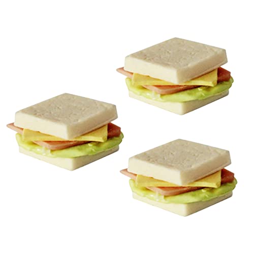 Milisten 3stücke Miniatur Sandwiches Kreative Dekoration Für Spielzeug Miniatur Lebensmittel Für Sammler Milisten 3stücke Miniatur Sandwiches Kreative Dekoration Für Spielzeug Miniatur Lebensmittel Für Sammler von Milisten