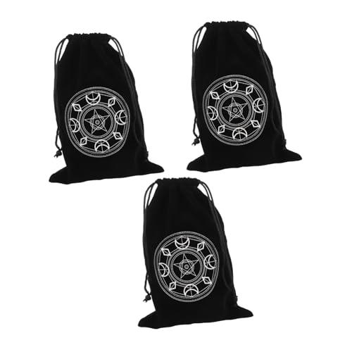 Milisten 3 Stück Tarot Karten Aufbewahrungstasche Schwarz Kordelzug Beutel Leichtes Etui Organizer Für Tarot Karten und Würfel Tragbar Robust Vielseitig Für Zuhause und Unterwegs Milisten 3 Stück Tarot Karten Aufbewahrungstasche Schwarz Kordelzug Beutel Leichtes Etui Organizer Für Tarot Karten und Würfel Tragbar Robust Vielseitig Für Zuhause und Unterwegs von Milisten