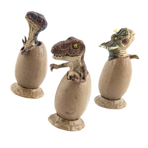 Milisten 3 Stück Teiliges Dinosaurier-Ei Modell Halb Geschlüpftes Dino-Ei Ornament Realistische Dinosaurier Figuren Dekoration für Kinderzimmer und Party Geschenk Milisten 3 Stück Teiliges Dinosaurier-Ei Modell Halb Geschlüpftes Dino-Ei Ornament Realistische Dinosaurier Figuren Dekoration für Kinderzimmer und Party Geschenk von Milisten
