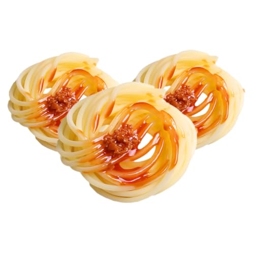 Milisten 3 Stück Teiliges Künstliche Spaghetti mit Fleischsauce aus Robustem Kunststoff Realistische Fake Food Deko für Kinderküchen Zubehör und Restaurantdekoration Leicht zu Reinigen Milisten 3 Stück Teiliges Künstliche Spaghetti mit Fleischsauce aus Robustem Kunststoff Realistische Fake Food Deko für Kinderküchen Zubehör und Restaurantdekoration Leicht zu Reinigen von Milisten