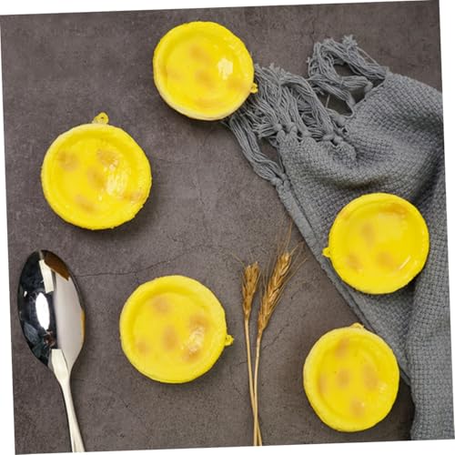 Milisten 3 Stück Teiliges Künstliches Ei Tart Dekor Realistische Nachbildung Gefälschter Eierkuchen Lebensechte Simulationsmodelle für Ladenschaufenster und Fotorequisiten Milisten 3 Stück Teiliges Künstliches Ei Tart Dekor Realistische Nachbildung Gefälschter Eierkuchen Lebensechte Simulationsmodelle für Ladenschaufenster und Fotorequisiten von Milisten