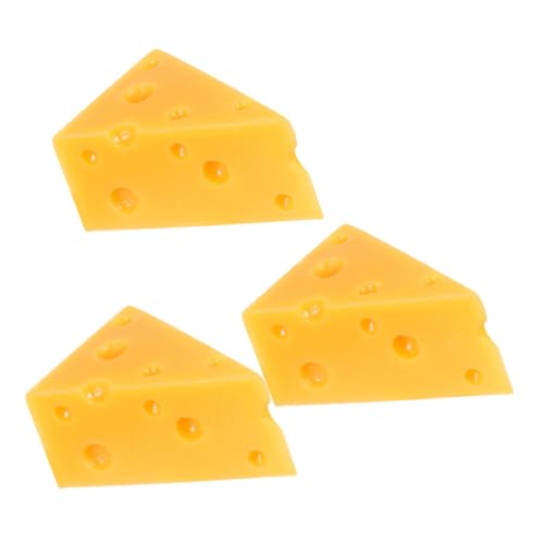 Milisten 3 Stück Teiliges Künstliches Käsemodell Dreieckige Cheesecake Deko Realistische Food Attrappe für Küche Fotografie Bäckerei Display Kreative Geschenkidee Milisten 3 Stück Teiliges Künstliches Käsemodell Dreieckige Cheesecake Deko Realistische Food Attrappe für Küche Fotografie Bäckerei Display Kreative Geschenkidee von Milisten