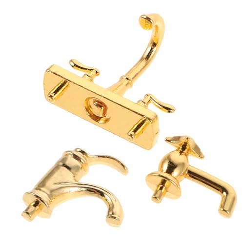 Milisten 3stücke Miniatur-Wasserhahn Aus Legierung Für Puppenhaus-Badezimmer Dekoratives Modell Für Miniaturmöbel Und Mikro-landschaftsdekoration Für Basteln Und Szenenaufbau Milisten 3stücke Miniatur-Wasserhahn Aus Legierung Für Puppenhaus-Badezimmer Dekoratives Modell Für Miniaturmöbel Und Mikro-landschaftsdekoration Für Basteln Und Szenenaufbau von Milisten