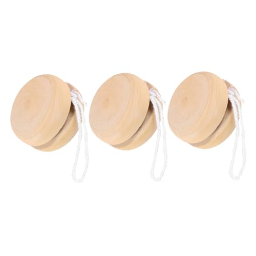 Milisten 3 Stück Unlackierte Holz Yo Yo Bälle DIY Bastelspielzeug Party Holzspielzeug Kreative Dekoration für Erwachsene Milisten 3 Stück Unlackierte Holz Yo Yo Bälle DIY Bastelspielzeug Party Holzspielzeug Kreative Dekoration für Erwachsene von Milisten