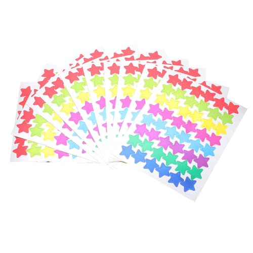Milisten 30 Blatt Aluminiumfolie Stern Aufkleber Bunte Selbstklebende Belohnungssticker für Schüler Kreative Belohnung Schulbedarf Geschenk Milisten 30 Blatt Aluminiumfolie Stern Aufkleber Bunte Selbstklebende Belohnungssticker für Schüler Kreative Belohnung Schulbedarf Geschenk von Milisten