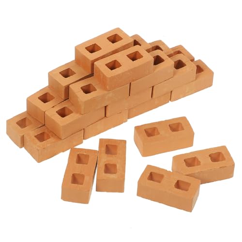 Milisten 30 Stück Teiliges Miniatur Ziegelstein aus Keramikähnlichem Kunststoff Realistische Bastelsteine für DIY Sandtisch Mini Hausmodell Sicher Glatt und Vielseitig für Kreative Mikro Milisten 30 Stück Teiliges Miniatur Ziegelstein aus Keramikähnlichem Kunststoff Realistische Bastelsteine für DIY Sandtisch Mini Hausmodell Sicher Glatt und Vielseitig für Kreative Mikro von Milisten