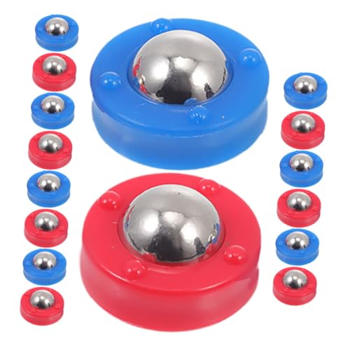 Milisten 32St Kicker Zubehör Mini-Shuffleboard-Ersatzpucks Ersatz-Shuffleboard-Rollen Shuffleboard-Pucks Tischfußball Zubehör Set Spiele Schiebeperlen Shuffleboard-Tischpucks Eisen von Milisten