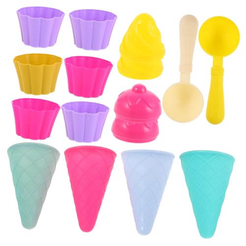 Milisten 3satz Sandeisspielzeug Für Junge Mädchen Eisspielset Mit Sandformen Mit Portionierer Schaufel Und Kegel Für Strandspiele Im Freien Milisten 3satz Sandeisspielzeug Für Junge Mädchen Eisspielset Mit Sandformen Mit Portionierer Schaufel Und Kegel Für Strandspiele Im Freien von Milisten