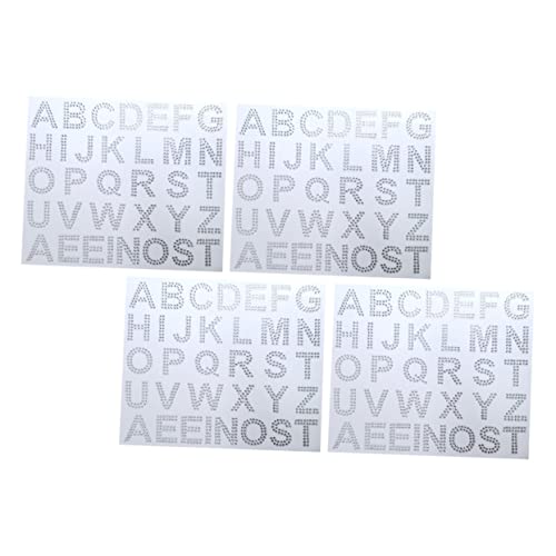 Milisten 4 Blätter Teiliges Buchstaben Sticker mit Feinem Glitzer Selbstklebend Strassbesetzte Dekoration für Kleidung Taschen Schuhe und DIY Bastelarbeiten Vielseitig und Einfach Milisten 4 Blätter Teiliges Buchstaben Sticker mit Feinem Glitzer Selbstklebend Strassbesetzte Dekoration für Kleidung Taschen Schuhe und DIY Bastelarbeiten Vielseitig und Einfach von Milisten