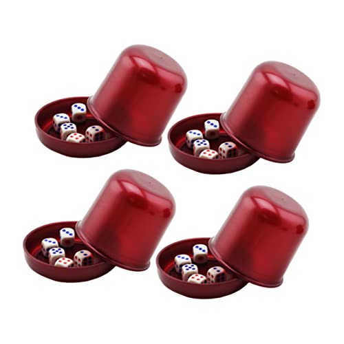 Milisten 4sätze Bruchfeste Würfelbecher Mit Würfeln Anti-Cheating Dice Cup Für Ktv Und Bar Spiele Lustiges Würfelspiel Für Partys -Farbe Milisten 4sätze Bruchfeste Würfelbecher Mit Würfeln Anti-Cheating Dice Cup Für Ktv Und Bar Spiele Lustiges Würfelspiel Für Partys -Farbe von Milisten