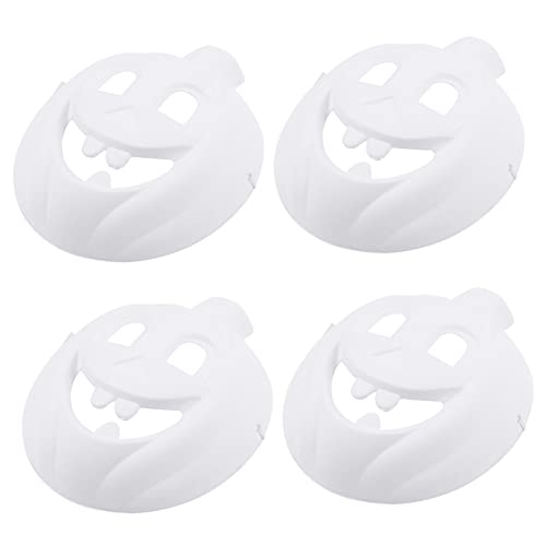 Milisten 4 Stück DIY Halloween Kürbis Masken aus Papiermasse Weiße Blanko Gesichtsmaske zum Bemalen Fasching Kindermasken Basteln Kreative Partydeko für Karneval Milisten 4 Stück DIY Halloween Kürbis Masken aus Papiermasse Weiße Blanko Gesichtsmaske zum Bemalen Fasching Kindermasken Basteln Kreative Partydeko für Karneval von Milisten