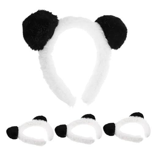 Milisten 4 Stück Panda Ohren Haarreif Leichtes Bequemes Animal Cosplay Stirnband für Kostüm Karnevalsfeiern Halloween Fasching Verspieltes Party-accessoire für Erwachsene Milisten 4 Stück Panda Ohren Haarreif Leichtes Bequemes Animal Cosplay Stirnband für Kostüm Karnevalsfeiern Halloween Fasching Verspieltes Party-accessoire für Erwachsene von Milisten