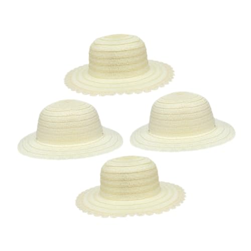 Milisten 4 Stück Strohhüte zum Bemalen Weiße DIY Bastelhüte mit Spitze Sommer Sonnenhüte für Jungen und Mädchen Malset für Familien Outdoor Aktivitäten Milisten 4 Stück Strohhüte zum Bemalen Weiße DIY Bastelhüte mit Spitze Sommer Sonnenhüte für Jungen und Mädchen Malset für Familien Outdoor Aktivitäten von Milisten