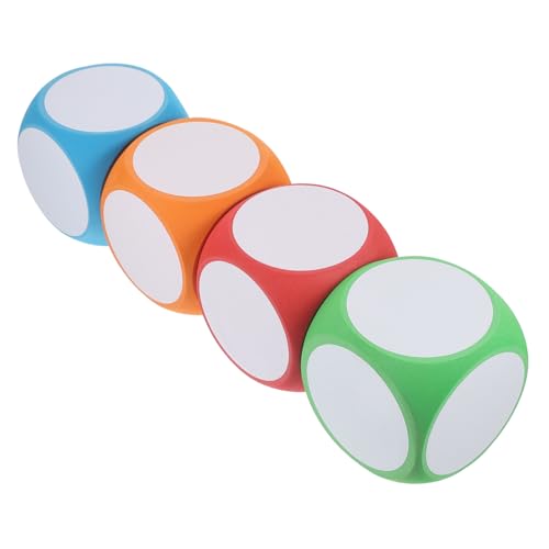 Milisten 4 Stück Teiliges Abwischbares Schaumstoff Würfel Große Sechseitige Blanko DIY Würfel Vielseitig für Spiel Unterricht Party Lehrreiches Mathematikspielzeug für Rot Orange Blau Grün Milisten 4 Stück Teiliges Abwischbares Schaumstoff Würfel Große Sechseitige Blanko DIY Würfel Vielseitig für Spiel Unterricht Party Lehrreiches Mathematikspielzeug für Rot Orange Blau Grün von Milisten