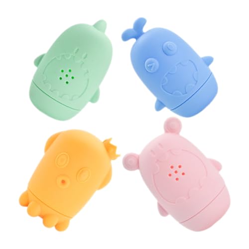 Milisten 4 Stück Teiliges Badespielzeug aus Weichem Silikon Sichere Wasserspritz spielzeuge für Junge Mädchen Jahre Niedliche Tierfiguren zum Greifen Badewanne Fördert Badefreude und Milisten 4 Stück Teiliges Badespielzeug aus Weichem Silikon Sichere Wasserspritz spielzeuge für Junge Mädchen Jahre Niedliche Tierfiguren zum Greifen Badewanne Fördert Badefreude und von Milisten