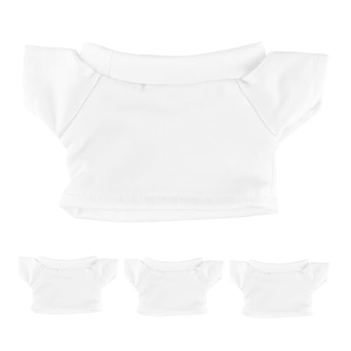 Milisten 4 Stück Teiliges Bären t Shirts für Kleine Puppen Weiche Einfarbige Plüsch bärenkleidung mit Rundhalsausschnitt Ersatzkleidung für Stofftiere Niedliches DIY deko Outfit Milisten 4 Stück Teiliges Bären t Shirts für Kleine Puppen Weiche Einfarbige Plüsch bärenkleidung mit Rundhalsausschnitt Ersatzkleidung für Stofftiere Niedliches DIY deko Outfit von Milisten