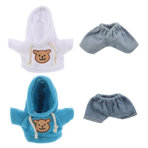 Milisten 4 Stück Teiliges Bärenkleidung aus Baumwolle mit Hoodie und Jeans Passgenaues Outfit für Kuscheltiere DIY Bärenbekleidung für Plüschtiere Niedliche Kleidung für Stofftiere Milisten 4 Stück Teiliges Bärenkleidung aus Baumwolle mit Hoodie und Jeans Passgenaues Outfit für Kuscheltiere DIY Bärenbekleidung für Plüschtiere Niedliche Kleidung für Stofftiere von Milisten
