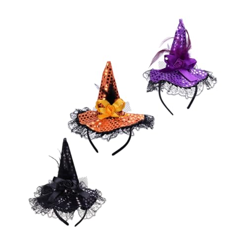 Milisten 4 Stück Teiliges Haarreifen Halloween Hexenhut mit Federn und Pailletten Wiederverwendbar Verschleißfest Tragbar Passend für Mädchen Kostümpartys und Festlichkeiten Milisten 4 Stück Teiliges Haarreifen Halloween Hexenhut mit Federn und Pailletten Wiederverwendbar Verschleißfest Tragbar Passend für Mädchen Kostümpartys und Festlichkeiten von Milisten