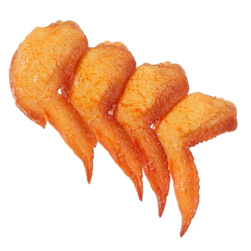 Milisten 4 Stück Teiliges Künstliches Hühnerflügel Modell aus Robustem Realistische Nachbildung für Küchen spielsets Restaurantdekoration und Fotorequisiten Langlebig und Detailgetreu für Milisten 4 Stück Teiliges Künstliches Hühnerflügel Modell aus Robustem Realistische Nachbildung für Küchen spielsets Restaurantdekoration und Fotorequisiten Langlebig und Detailgetreu für von Milisten