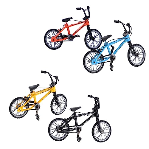 Milisten 4 Stück Teiliges Mini Finger Bike aus Aluminiumlegierung und Kunststoff Robustes Mountainbike in Gelb Blau Schwarz und Orange Fördert Fingerfertigkeit und Stressabbau für Milisten 4 Stück Teiliges Mini Finger Bike aus Aluminiumlegierung und Kunststoff Robustes Mountainbike in Gelb Blau Schwarz und Orange Fördert Fingerfertigkeit und Stressabbau für von Milisten