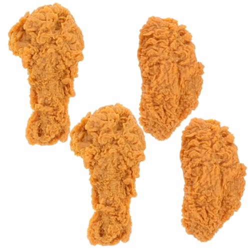 Milisten 4 Stück Teiliges PVC Essensechtes Hähnchenflügel Keulenmodell Verschleißfestes Realistisches Lebensmittel deko Werbung Heimdekoration und Ausstellungszwecke Milisten 4 Stück Teiliges PVC Essensechtes Hähnchenflügel Keulenmodell Verschleißfestes Realistisches Lebensmittel deko Werbung Heimdekoration und Ausstellungszwecke von Milisten