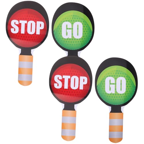 Milisten 4 Stück Teiliges Stoppschild Doppelseitige Verkehrszeichen mit Roter und Grünem Signal Handliche Leichte Kunststoff-paddel Interaktives Verkehrssicherheitsspiel für Kindergarten Milisten 4 Stück Teiliges Stoppschild Doppelseitige Verkehrszeichen mit Roter und Grünem Signal Handliche Leichte Kunststoff-paddel Interaktives Verkehrssicherheitsspiel für Kindergarten von Milisten
