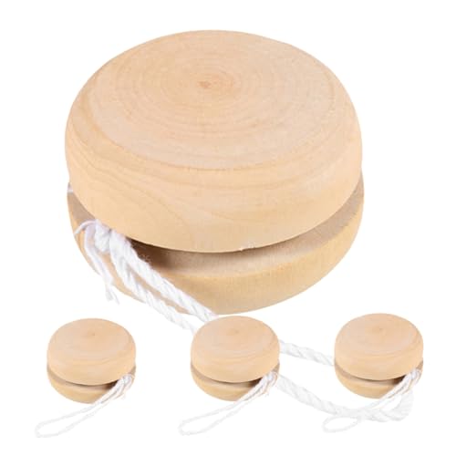 Milisten 4 Stück Teiliges Unbehandelte Holz Yo Yo Bälle Unbemalte DIY Spielzeuge aus Sicherem Holz Kreative Bälle zum Bemalen und Gestalten für Bastler Milisten 4 Stück Teiliges Unbehandelte Holz Yo Yo Bälle Unbemalte DIY Spielzeuge aus Sicherem Holz Kreative Bälle zum Bemalen und Gestalten für Bastler von Milisten