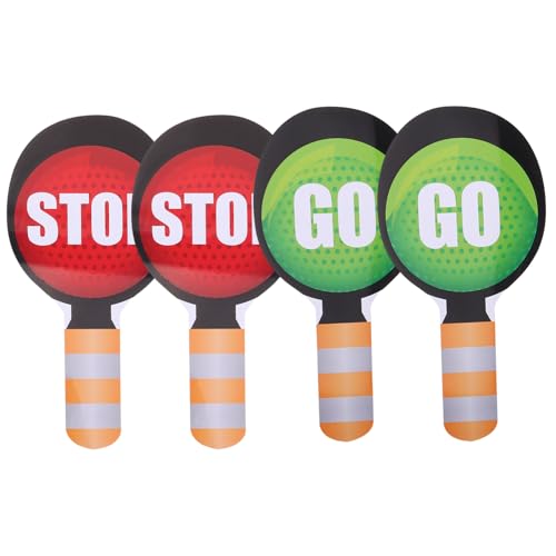 Milisten 4 Stück Teiliges Verkehrszeichen Spielset für Doppelseitige Handheld Stop Go-schilder in Rot und Grün Fördert Verkehrssicherheit und Klassenraum-interaktion für Vorschule und Milisten 4 Stück Teiliges Verkehrszeichen Spielset für Doppelseitige Handheld Stop Go-schilder in Rot und Grün Fördert Verkehrssicherheit und Klassenraum-interaktion für Vorschule und von Milisten