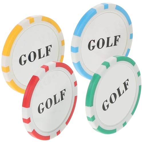 Milisten 4-Teiliges Golfballmarker-Set Lustige Pokerchip-Sammlung Pokerchip-Ballmarker 1. 57-Zoll-Ballmarker Für Damen Herren Kinder Zubehör von Milisten