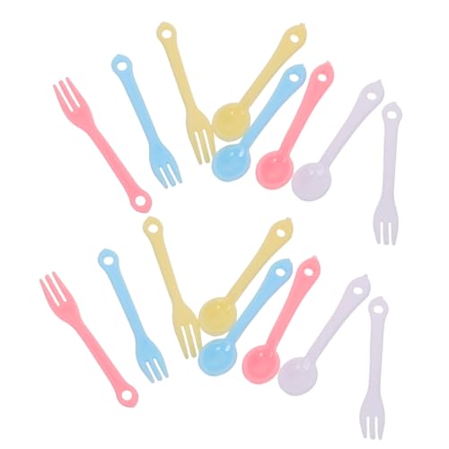 Milisten 40satz Teiliges Miniatur-geschirrset Aus Plastik Mit Kleinen Gabeln Und Löffeln Puppenhausartikel Als Mini-küchenzubehör Für Dekoration Und Kreatives Spielen Milisten 40satz Teiliges Miniatur-geschirrset Aus Plastik Mit Kleinen Gabeln Und Löffeln Puppenhausartikel Als Mini-küchenzubehör Für Dekoration Und Kreatives Spielen von Milisten