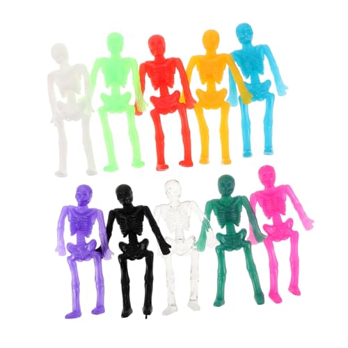 Milisten 40 Stück Halloween TPR Stretchy Skelett Figuren mit Wandhaftung Elastische Mini Skelette für Party Mitgebsel Gruselige Deko und Schultütenfüllung Farben Je Milisten 40 Stück Halloween TPR Stretchy Skelett Figuren mit Wandhaftung Elastische Mini Skelette für Party Mitgebsel Gruselige Deko und Schultütenfüllung Farben Je von Milisten