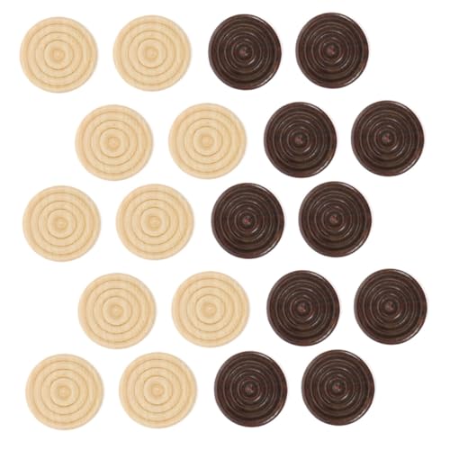 Milisten 48 Stück Holzspielsteine Runde Stapelbare Holz-Schach Damespielsteine Ersatzteile Für Brettspiele Lernspiele Reisen Familienabende Milisten 48 Stück Holzspielsteine Runde Stapelbare Holz-Schach Damespielsteine Ersatzteile Für Brettspiele Lernspiele Reisen Familienabende von Milisten