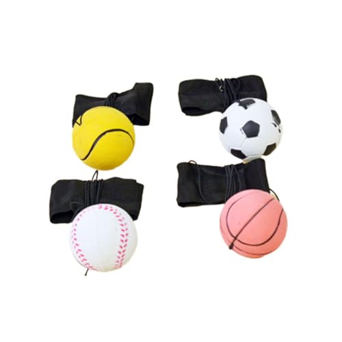 Milisten 4Stücke Elastische Wurfball mit Handgelenk Kreative Stressbälle zur Emotionen Entlastung Zufällige Muster für Erwachsene Milisten 4Stücke Elastische Wurfball mit Handgelenk Kreative Stressbälle zur Emotionen Entlastung Zufällige Muster für Erwachsene von Milisten