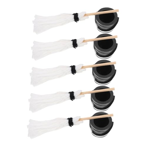 Milisten 5 Sätze Miniatur Haus Deko Mop Modell mit Teiligem Besen und Eimer in Weiß und Schwarz Detailgetreues Puppenhaus Zubehör für DIY Mini Szene und Foto Requisiten Glatte Oberfläche Milisten 5 Sätze Miniatur Haus Deko Mop Modell mit Teiligem Besen und Eimer in Weiß und Schwarz Detailgetreues Puppenhaus Zubehör für DIY Mini Szene und Foto Requisiten Glatte Oberfläche von Milisten