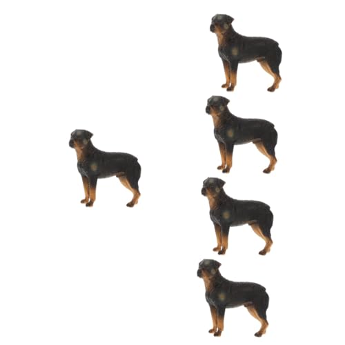 Milisten 5 Stück Kinderspielzeug Hund Desktop Hundedekoration Kleine Hundefiguren Hundemodell Simulation Hundefigur Welpenfiguren Simulation Welpenmodell Simulation Realistische von Milisten