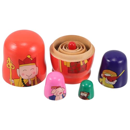 Milisten 5stücke Teilige Russische Holzpuppen Verschachtelt Klassisches Design Pädagogisches Spielzeug Für Junge Mädchen Geschenke Für Urlaub Halloween Und Weihnachten Milisten 5stücke Teilige Russische Holzpuppen Verschachtelt Klassisches Design Pädagogisches Spielzeug Für Junge Mädchen Geschenke Für Urlaub Halloween Und Weihnachten von Milisten