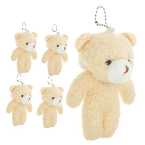 Milisten 5 Stück Mini Bär Anhänger Plüsch Schlüsselanhänger Kuscheltier Taschenanhänger Dekoration Tragbare Bär Figuren für Schlüssel Rucksack Handtasche Zubehör Milisten 5 Stück Mini Bär Anhänger Plüsch Schlüsselanhänger Kuscheltier Taschenanhänger Dekoration Tragbare Bär Figuren für Schlüssel Rucksack Handtasche Zubehör von Milisten