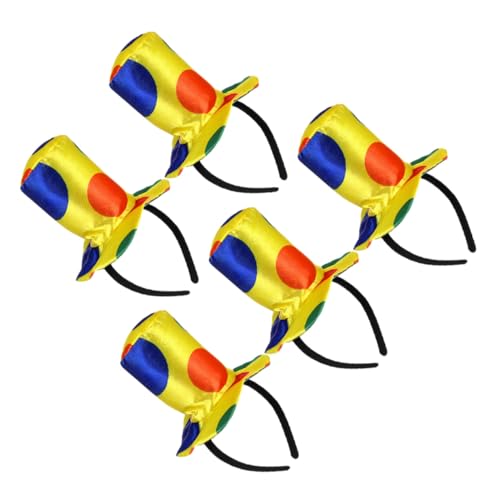 Milisten 5 Stück Teiliges Clown Haarreif Kleine Bunte Clown Hüte für Erwachsene Lustiges Zirkus-kostüm Zubehör für Halloween Karneval Geburtstagsfeiern und Theateraufführungen Milisten 5 Stück Teiliges Clown Haarreif Kleine Bunte Clown Hüte für Erwachsene Lustiges Zirkus-kostüm Zubehör für Halloween Karneval Geburtstagsfeiern und Theateraufführungen von Milisten