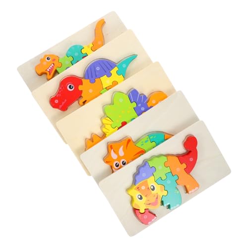 Milisten 5 Stück Teiliges Holzpuzzle Dinosaurier Montessori Lernspielzeug für Kleinkinder Dinosaurier Formen aus Naturholz Farbenfroh und Pädagogisch Kreativität und Problemlösung Milisten 5 Stück Teiliges Holzpuzzle Dinosaurier Montessori Lernspielzeug für Kleinkinder Dinosaurier Formen aus Naturholz Farbenfroh und Pädagogisch Kreativität und Problemlösung von Milisten