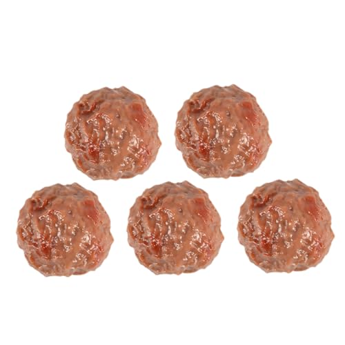 Milisten 5 Stück Teiliges Realistisches Künstliches Rindfleischbällchen Modell Lebensechte Fake Food Deko für Küche Restaurant Fotografie Requisiten und Party Tischdekoration Milisten 5 Stück Teiliges Realistisches Künstliches Rindfleischbällchen Modell Lebensechte Fake Food Deko für Küche Restaurant Fotografie Requisiten und Party Tischdekoration von Milisten