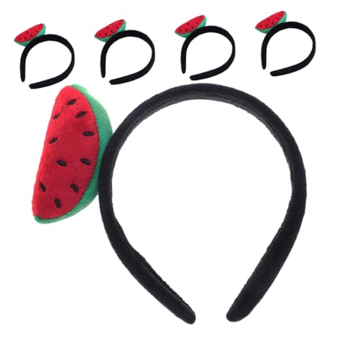 Milisten 5 Stück Teiliges Wassermelonen Haarband aus Weichem Plüsch Realistisches Fruchtdesign Lustiges Sommer Accessoire Bequemes Stirnband für Damen als Partyzubehör und Halloween Dekor Milisten 5 Stück Teiliges Wassermelonen Haarband aus Weichem Plüsch Realistisches Fruchtdesign Lustiges Sommer Accessoire Bequemes Stirnband für Damen als Partyzubehör und Halloween Dekor von Milisten