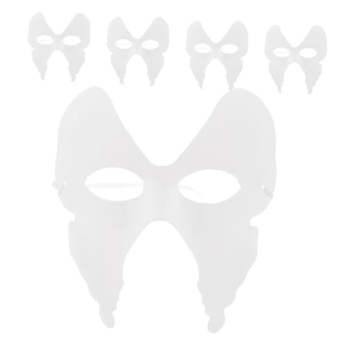 Milisten 5 Stück Weiße Camouflage Halbgesichts-masken aus Papier zum Bemalen Leichte DIY Masken für Karneval Maskenball und Mardi Gras Komfortabel und Kreativ für Damen und Kostüm-events Milisten 5 Stück Weiße Camouflage Halbgesichts-masken aus Papier zum Bemalen Leichte DIY Masken für Karneval Maskenball und Mardi Gras Komfortabel und Kreativ für Damen und Kostüm-events von Milisten