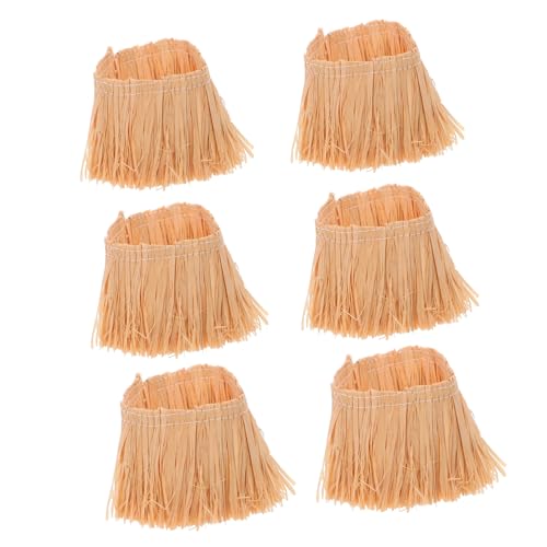 Milisten 6 Stück Miniatur-dachstrohrollen Realistisch Gefälschte Strohdach-deko für DIY Feengarten Puppenhaus Basteln und Saisonale Dekoration aus Natürlichem Material Milisten 6 Stück Miniatur-dachstrohrollen Realistisch Gefälschte Strohdach-deko für DIY Feengarten Puppenhaus Basteln und Saisonale Dekoration aus Natürlichem Material von Milisten