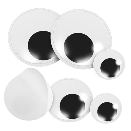 Milisten 6 Stück Selbstklebende Wackelaugen PVC Sicherheitsaugen für Kuscheltiere Puppen Basteln mit Langlebig Robust und Einfach Anzubringen für DIY Milisten 6 Stück Selbstklebende Wackelaugen PVC Sicherheitsaugen für Kuscheltiere Puppen Basteln mit Langlebig Robust und Einfach Anzubringen für DIY von Milisten