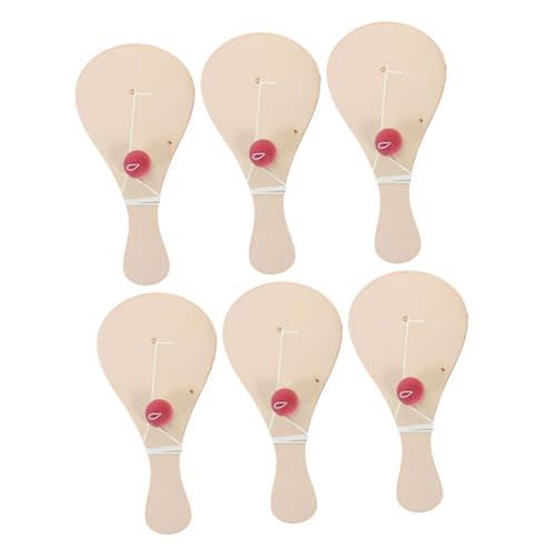 Milisten 6 Stück Teiliges DIY Holz Paddleball für Handbemalt Fördert Hand Auge koordination und Künstlerische Entwicklung Robustes Holz für Familie und Outdoor Spiel Milisten 6 Stück Teiliges DIY Holz Paddleball für Handbemalt Fördert Hand Auge koordination und Künstlerische Entwicklung Robustes Holz für Familie und Outdoor Spiel von Milisten