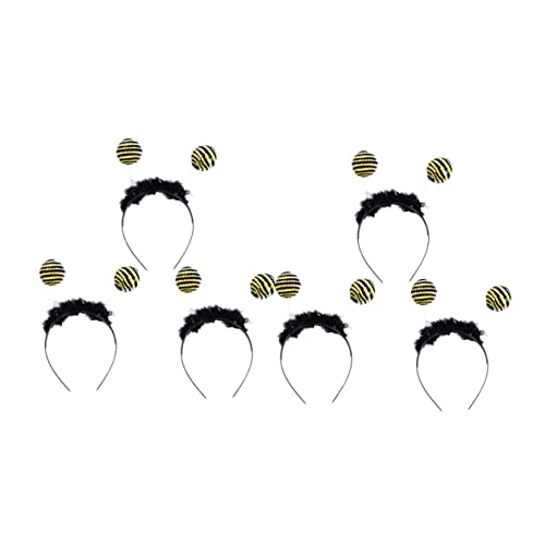 Milisten 6 Stück Teiliges Haarreif Bienen Design mit Glitzernden Kugeln Elastisch und Bequem Dekoratives Stirnband für Kindergarten Aufführungen und Lustige Partys Milisten 6 Stück Teiliges Haarreif Bienen Design mit Glitzernden Kugeln Elastisch und Bequem Dekoratives Stirnband für Kindergarten Aufführungen und Lustige Partys von Milisten